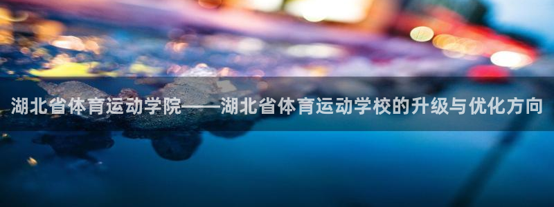 公海赌赌船官方正版app开户：湖北省体育运动学院——