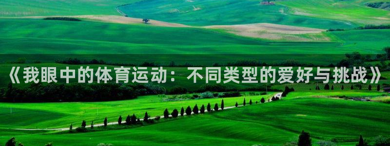 公海赌赌船官方正版app娱乐网站：《我眼中的体育运动