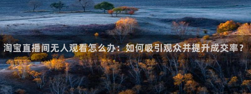 下载斗球直播app：淘宝直播间无人观看怎么办：如何吸引观众并提升成交率？